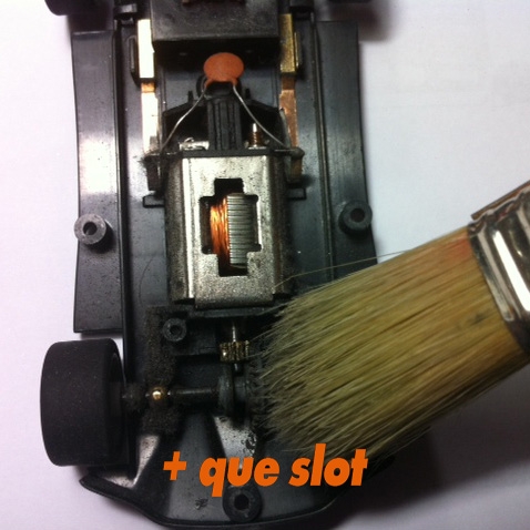 limpieza coche scalextric interior